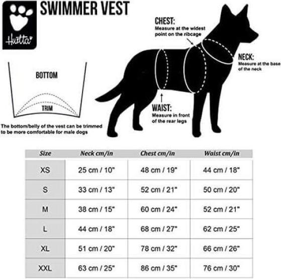 Produktbild Hurtta Swimmer Vest, orange, Gr. L (L, Hundemantel)