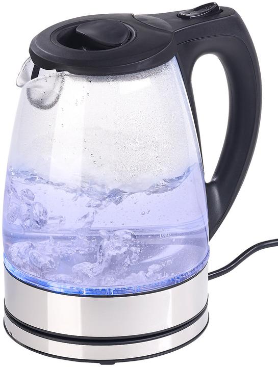 Produktbild Rosenstein & Söhne Glas-Wasserkocher mit blauer LED-Beleuchtung (1.70 l)