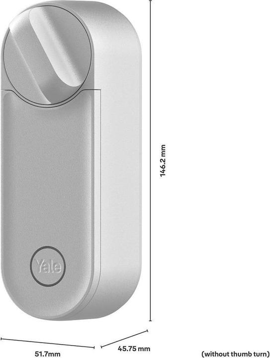 Actual product image Yale YA-05 103210 SI - Linus L2 Smart Lock Silver