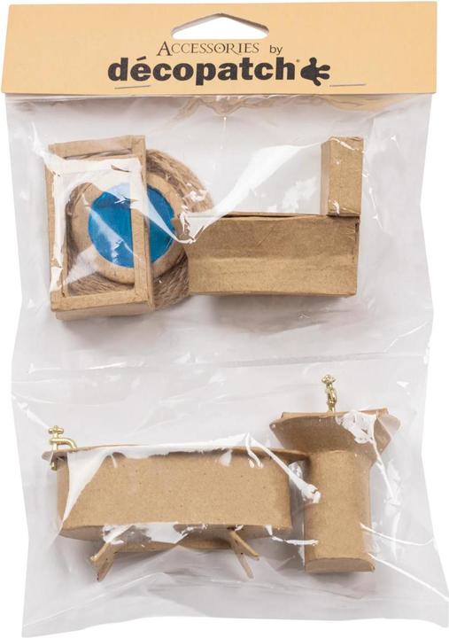 Actual product image Décopatch Assortment of 6 mini atures - Bathroom