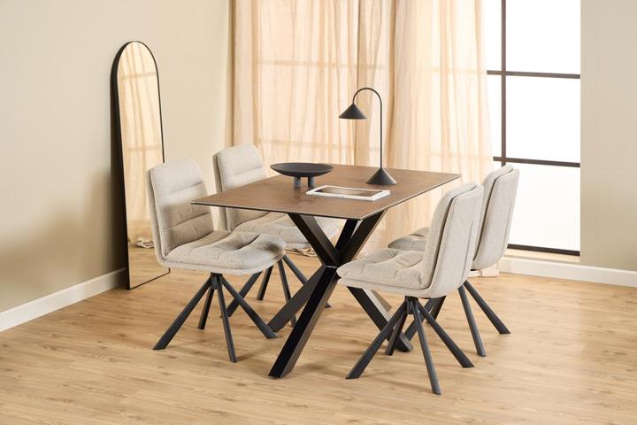 Image du produit AC Design Table à manger Paradis brun rouille Lemco