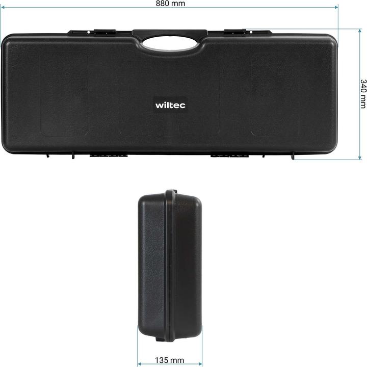 Immagine prodotto Wiltec Waffenkoffer 88x34x13,5cm Langwaffenkoffer Gewehrkoffer Koffer Gewehr