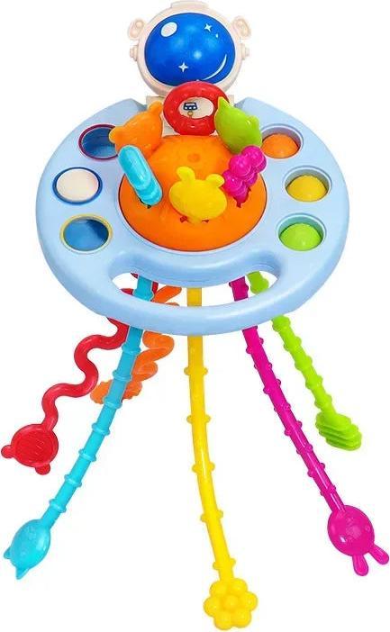 Activity Board Da 1 a 3 anni il giocattolo educativo in silicone 3 in 1 sviluppa le capacità sensoriali della