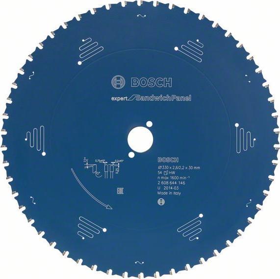 Produktbild Bosch Professional Zubehör Kreissägeblatt Expert for Sandwich Panel, 160 x 20 x 2,0 mm, 30