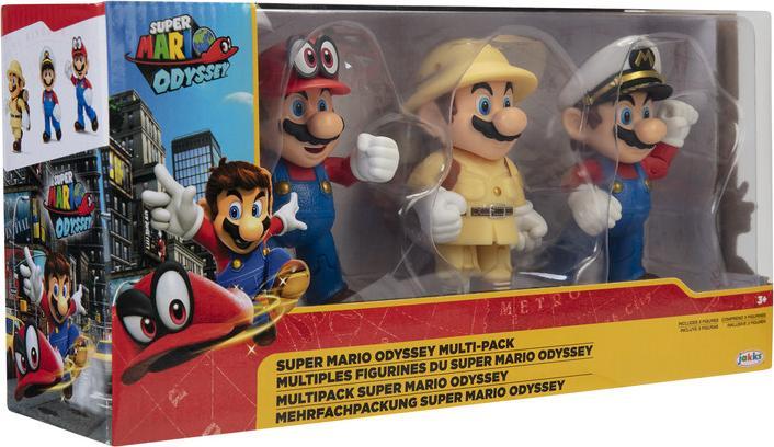 Immagine prodotto Nintendo Set di 3 figure di Super Mario Mario Odyssey, 10 cm