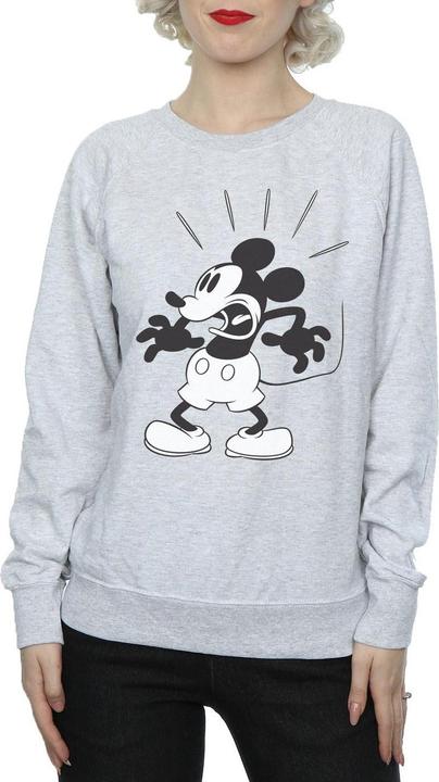 Actual product image Disney Womens/Ladies Mickey Mouse Scared Sweatshirt (L)