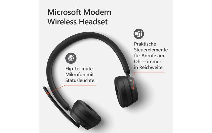 Produktbild Microsoft Modern Wireless Headset (Kabellos, USB-A)