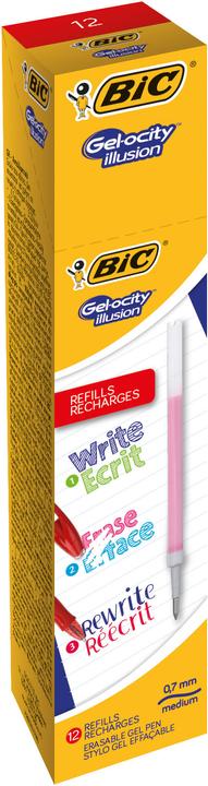 Image du produit Bic GELOCITY ILLUSION - Recharge de stylo gel (Mine de gel, Rouge, 0.30 mm)