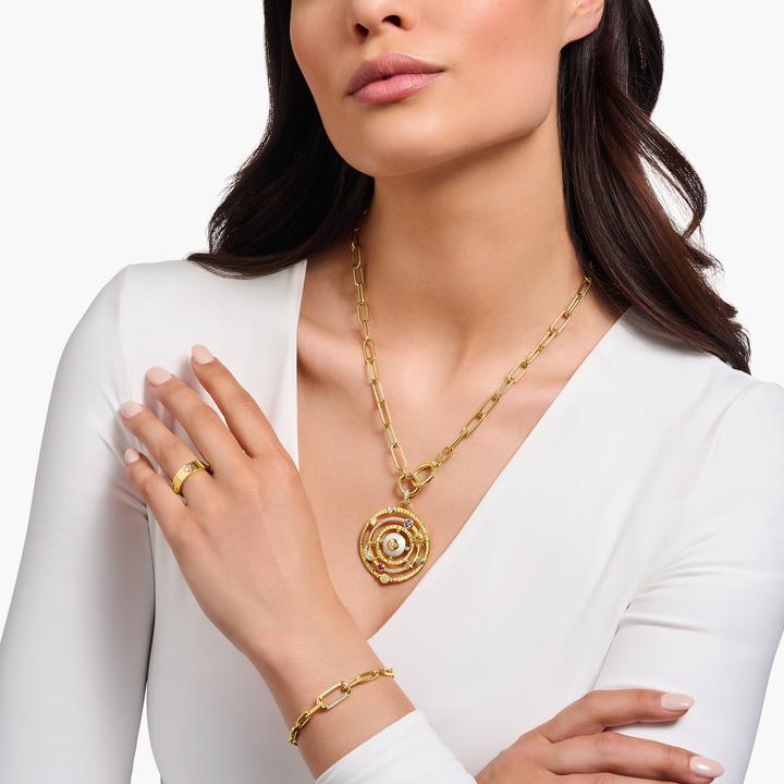 Produktbild Thomas Sabo Gliederkette (750 Gelbgold Vergoldung, 925 Sterlingsilber, 47 cm)