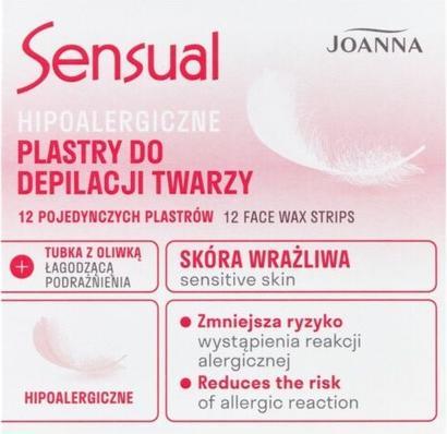 Produktbild Joanna Sensual Hypoallergenic Facial Hair Removal Patches 12 Pcs. (Körperlotion)