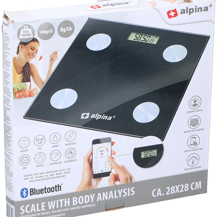 Image du produit Alpina Garden Smart Waage mit Körperanalyse (180 kg)