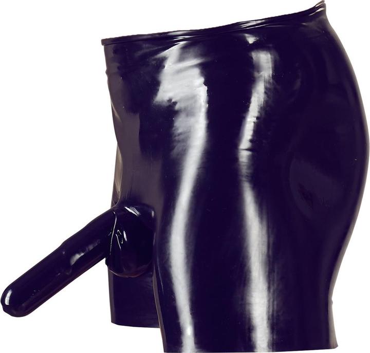 Actual product image LateX Toys Pants with penis sheath and anal condom (XL)