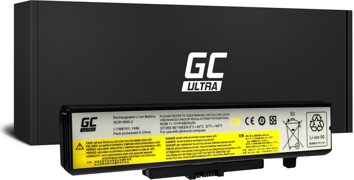 GreenCell ULTRA Laptop Battery for Lenovo Y480 V480 Y580 - 11.1V - 6800mAh (6 Zellen, 6800 mAh)