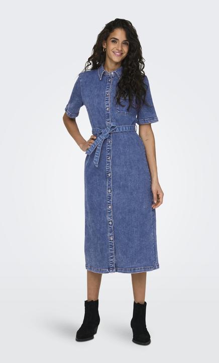 Produktbild Only Locker geschnitten Rundhals Kurzes Kleid Jeanskleid (XL)