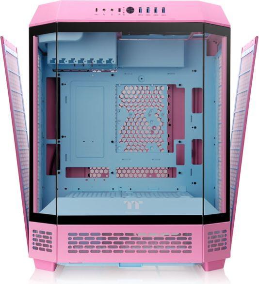 Actual product image Thermaltake The Tower 600 (pink, Tempered Glass x 3) (Mini-ITX, ATX, mATX)