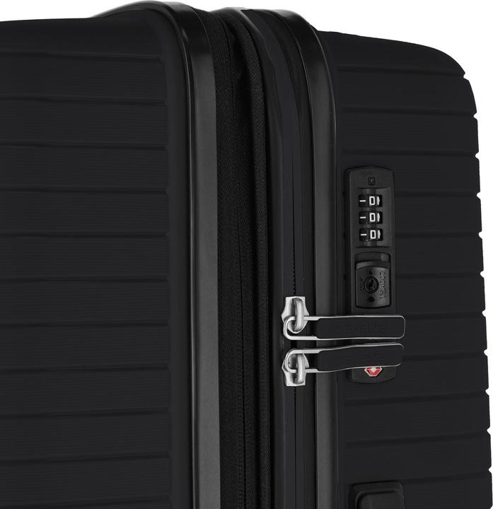 Immagine prodotto Travelite Set di valigie Orbita a 4 ruote 3 pezzi con piega elastica (208 l, Bagaglio a mano (fino a 50 litri), M (50 - 90l), L (90 - 115l))