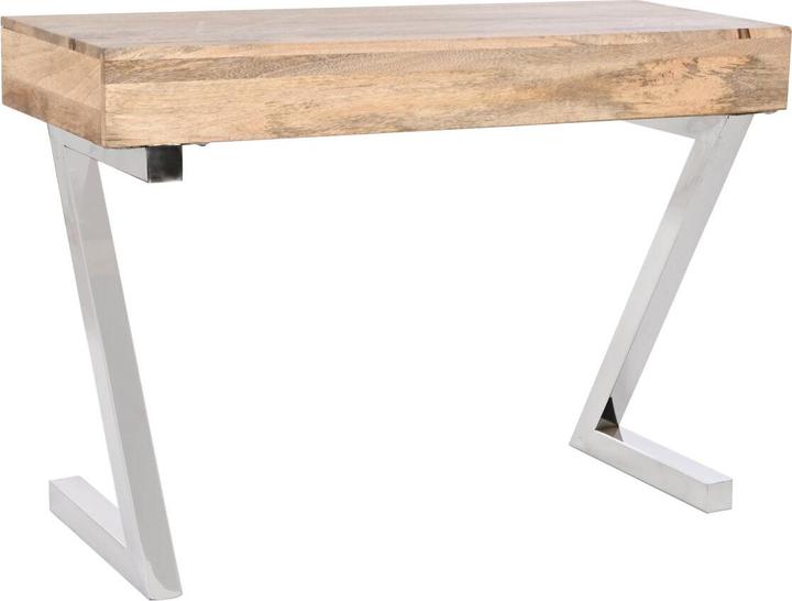 Actual product image Esprit Set of furniture Home Brown Silver Steel Mango wood 110 x 40 x 76 cm (3 Pieces) (110 x 40 x 76 cm)