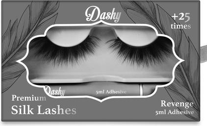 Dashy Premium Silk Lashes + 5 ml Adhesive Revenge (Künstliche Wimpern)