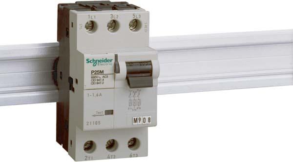 Schneider Electric Interruttore di protezione motore P25M, 3P, 4A, protezione 21107