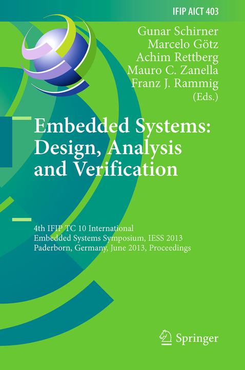 Actual product image Embedded Systems: Design, Analysis and Verification (English, Mauro C. Zanella, Marcelo Goetz, Achim Rettberg, Gunar Schirner, Franz J. Rammig, 2015)