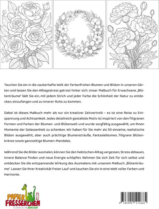 Image du produit Holland:Blütenträume - Ein Malbuch für