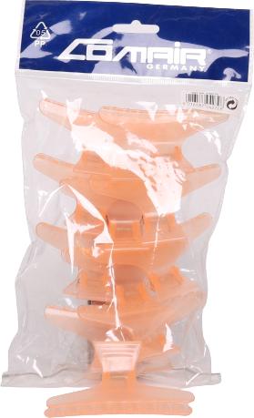 Produktbild Comair Abteilklammern 12er orange gross Plastik (12 Stk.)