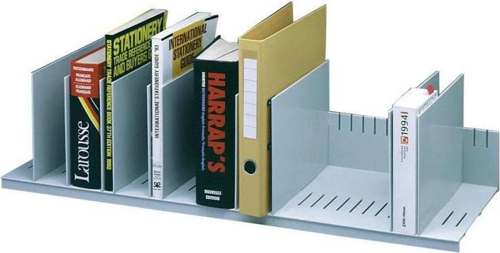 Produktbild Paperflow Belegfach, flexible Einteilung, grau aus Polystyrol, mit 10 Trennelementen