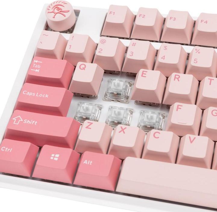 Produktbild Ducky One 3 Gossamer Pink TKL Gaming Tastatur - MX-Ergo-Clear (US) (Kabelgebunden)