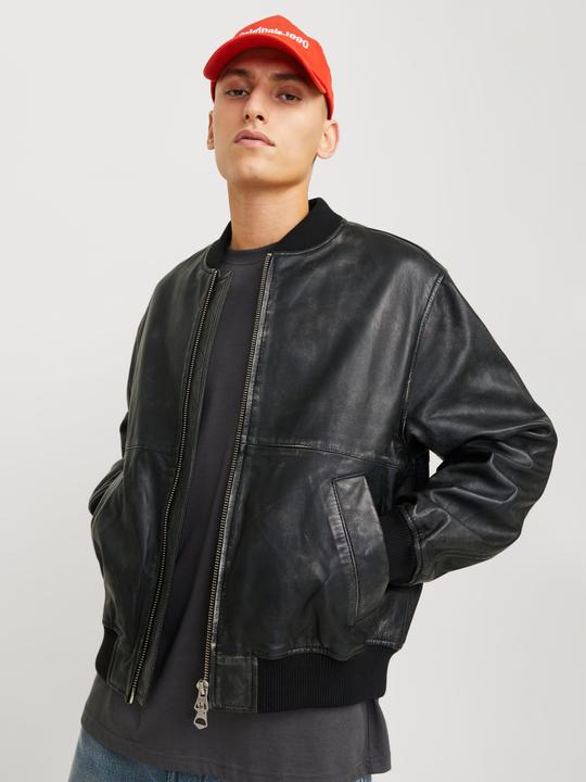 Produktbild Jack & Jones Joraustin Leather Bomber Jkt Styd Aw24 (XL)