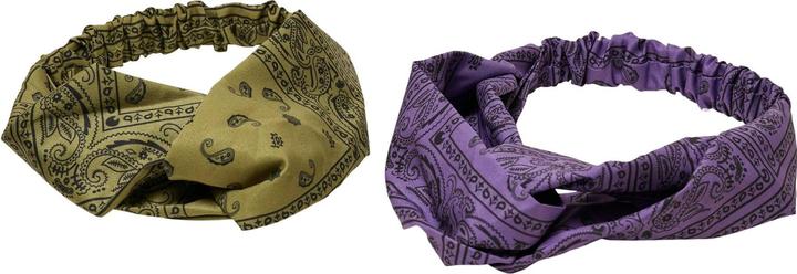 Actual product image Urban Classics Bandana Print Headband 2-Pack