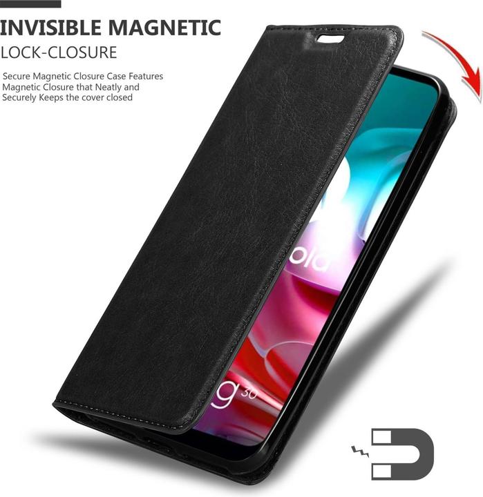 Immagine prodotto Cadorabo Libro Invis. Coperchio magnetico (Motorola Moto G10, Motorola Moto G30)
