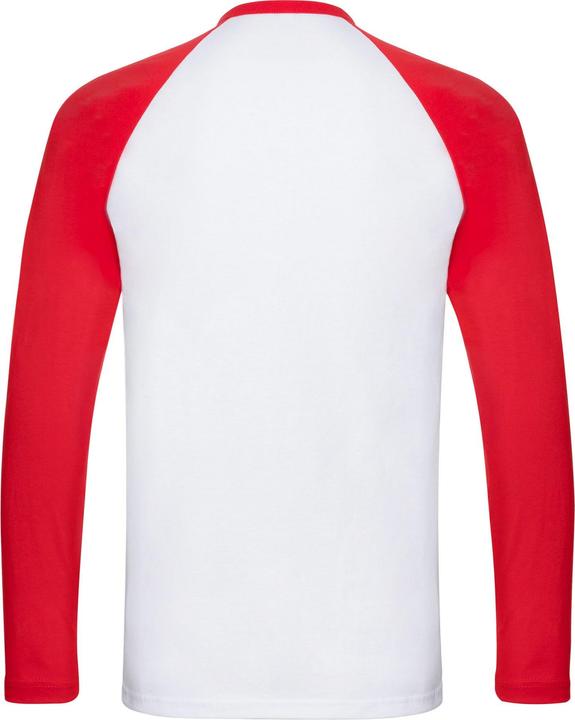 Produktbild Fruit of the Loom Adult Contrast Langarm Baseball TShirt (XL)