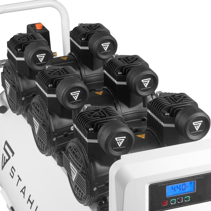 Immagine prodotto Stahlwerk Compressore ST-1010 Pro 10 bar, 6,5 hp, 4,8 kW, 630 l/min, serbatoio da 100 l (10 bar, 100 l)