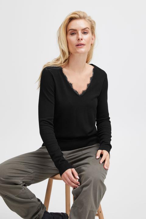 Immagine prodotto Pulz Jeans PZSARA Maglione in pizzo con scollo a V - 50207566 (L)