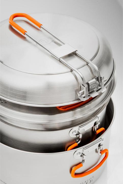 Actual product image GSI Glacier Stainless Base Camper Medium Cookware