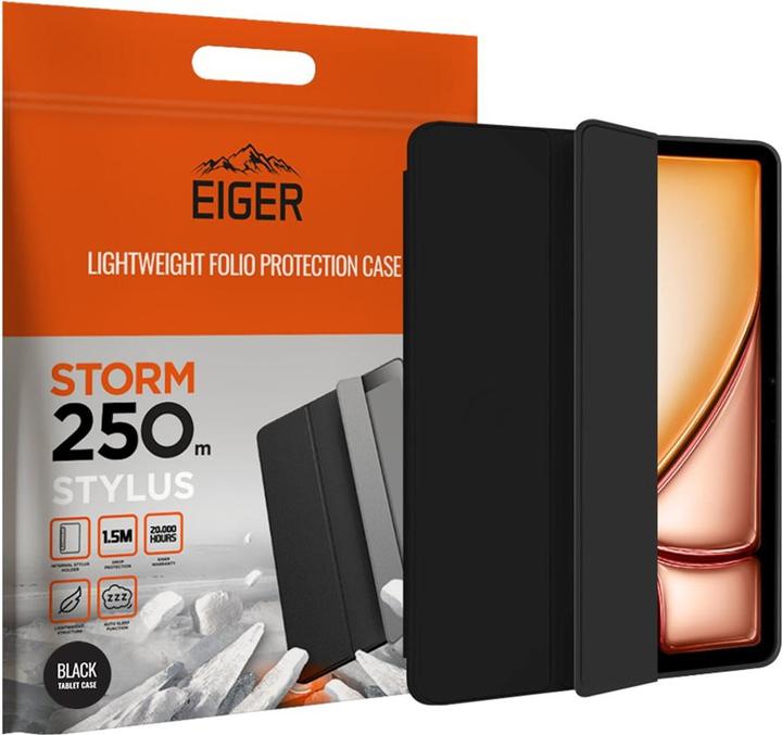 Eiger Storm 250 Stylus Case (iPad Air 2022 (5e génération), iPad Air 2020 (4. Gen), iPad Air 11 2024 (M2), iPad Air 11 2025)
