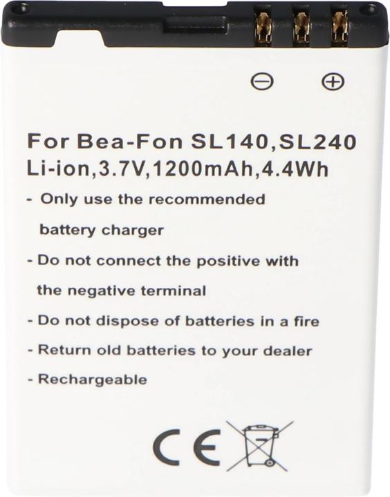 Actual product image AccuCell Akku Bea-Fon SL140, SL240 Akku SL140