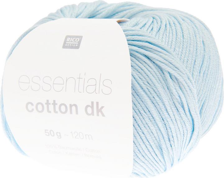 Produktbild Rico Essentials Cotton DK, hellblau, 50 g, 120 m, 100 % CO (120 m)
