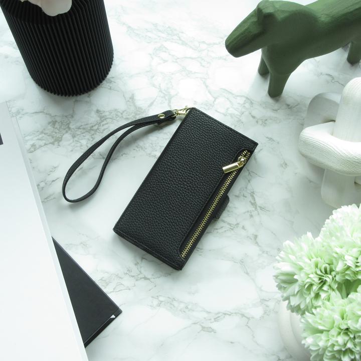 Produktbild PhoneLook Hülle Flip Wallet aus veganem Leder mit Brieftasche und Magnetverschluss (Apple iPhone 15 Pro Max)