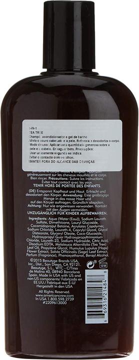 Produktbild American Crew Crew Classic 3In1 Tea Tree (450 ml, Flüssiges Shampoo)