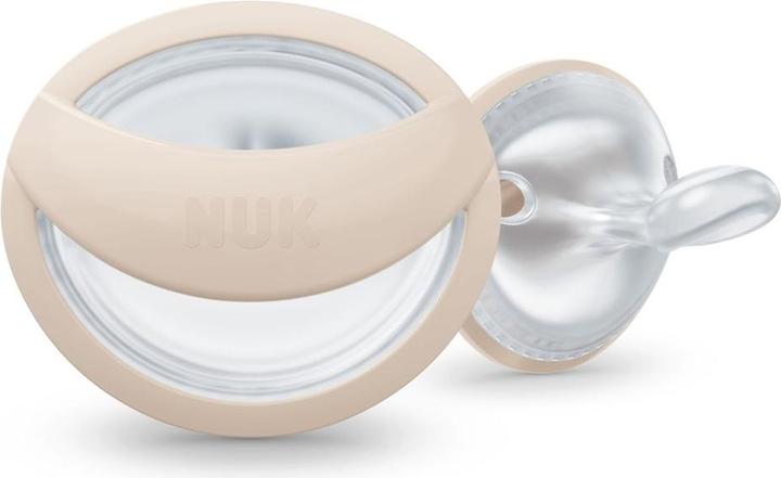 Immagine prodotto NUK Ciuccio 2 pezzi MommyFeel - Silicone 0-9 M - Grigio (2 x, dalla nascita)