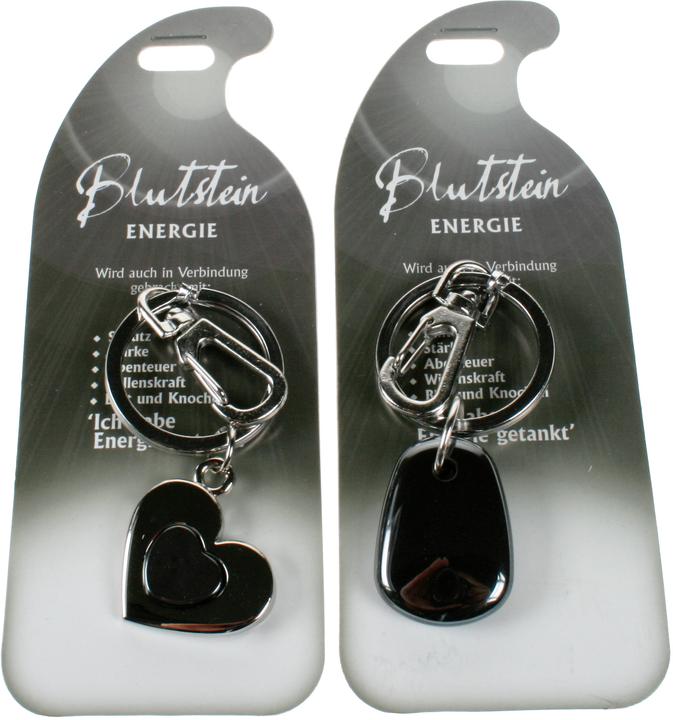 Image du produit Roost Porte-clés énergie G225 Bloodstone 2 motifs ass. (Pierre de sang)