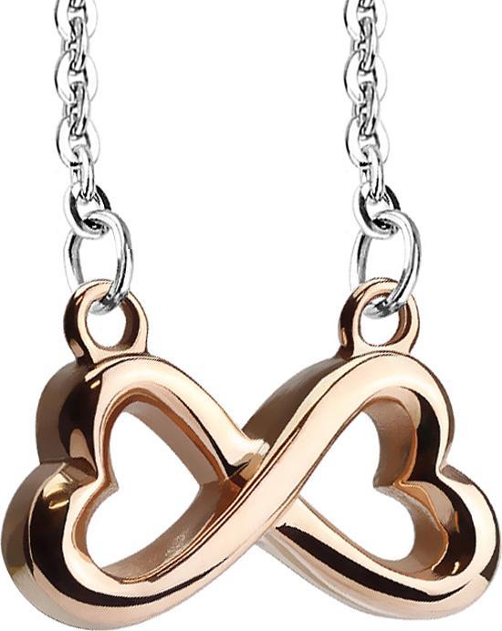 Actual product image Star Piercing Chain silver pendant infinity rose gold (Surgical steel 316L, without brass)