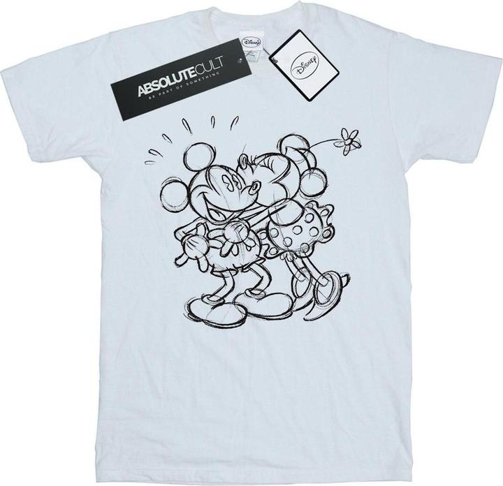 Produktbild Disney Mickey And Minnie Mouse Kiss Sketch TShirt (L)