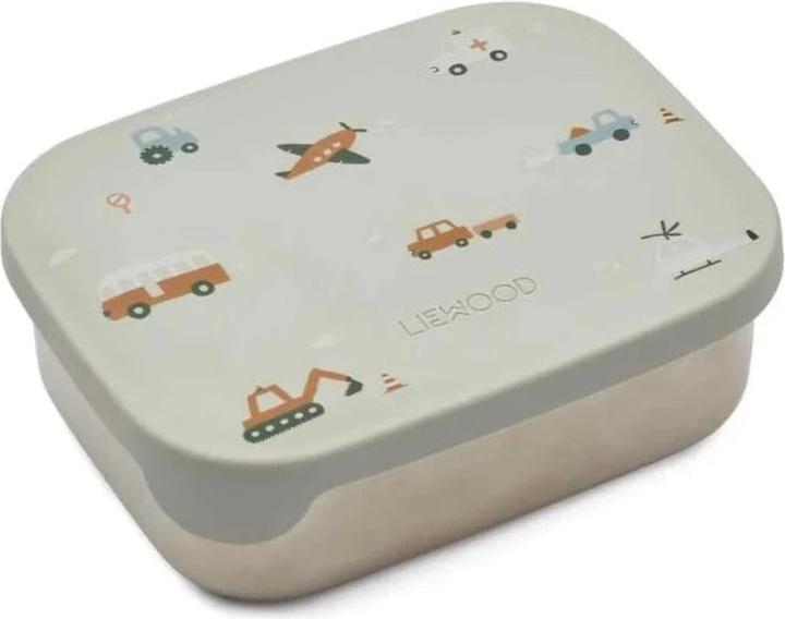 Liewood Kids Lunchbox Arthur Vehicles / Dove Blue Mix