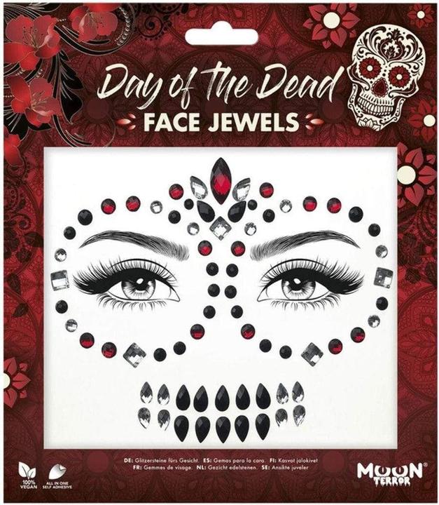 Produktbild Smiffys Face Jewels - Day of the Dead: Dia De Los Muertos