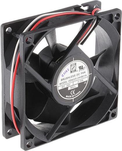 Image du produit Rs Pro Ventilateur cc 80x80x25mm 24Vcc (80 mm)