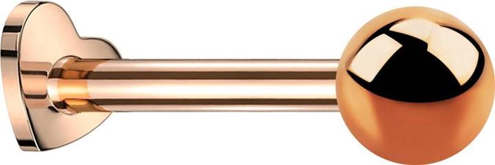 Produktbild Star Piercing Micro Labret Herz Innengewinde rosegold Kugel rosegold (ohne Messing, Titan G23)