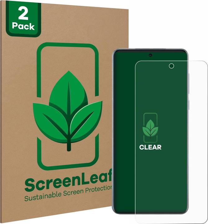 Actual product image ScreenLeaf Protective film sustainable screen protector screen protector film clear transparent (2 Piece, Oppo Find X)