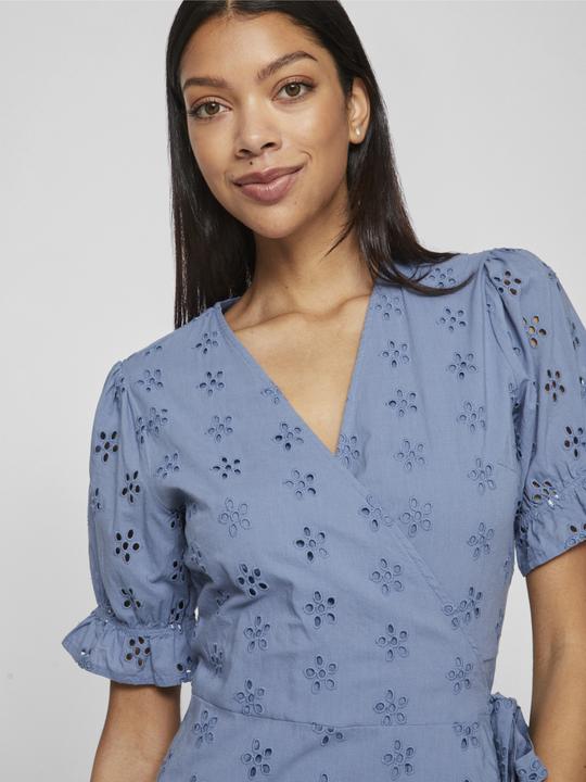 Actual product image Vila Short Sleeve Wrap Dress (38)